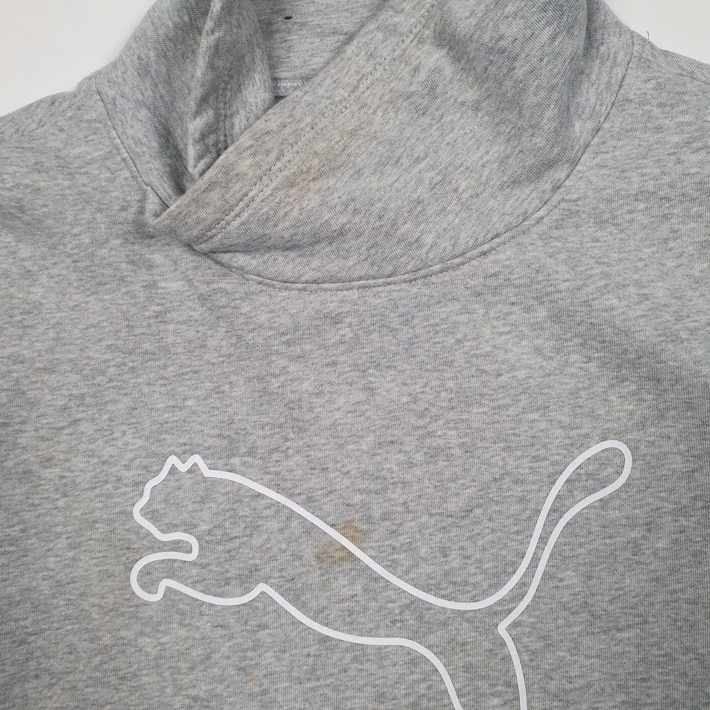 Womens Grey Puma  Shoal Neck Jumper