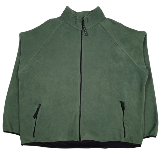 Mens Green Woolrich  Full Zip Jumper