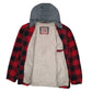 Mens Red Levis Sherpa Lined Windbreaker Hoodie  Coat