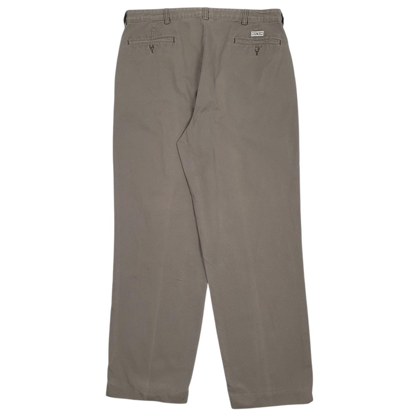 Mens Grey Polo Ralph Lauren Pleated  Trousers