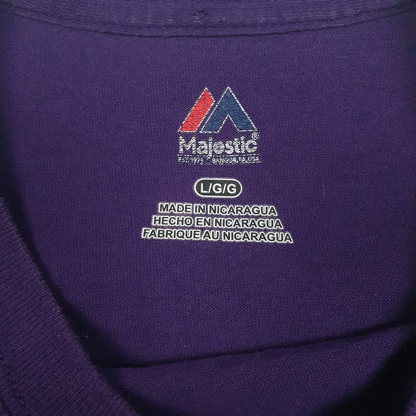Mens Purple Majestic Mlb Baltimore Ravens  T Shirt