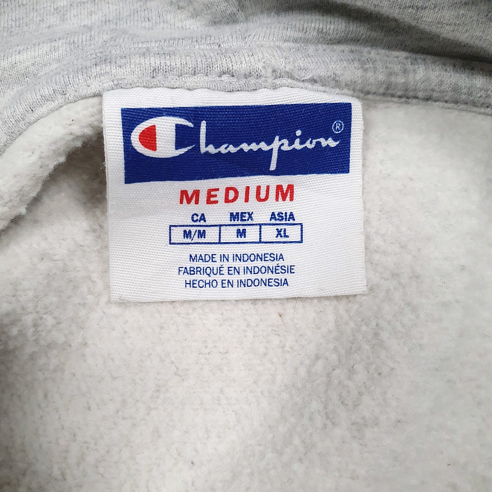 Mens Grey Champion  Hoodie Jumper