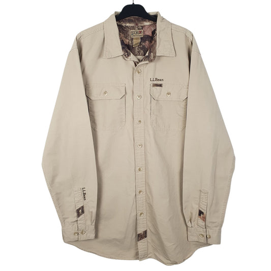 Mens Brown L.L.Bean  Long Sleeve Shirt
