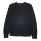 Mens Black Tommy Hilfiger  V Neck Jumper