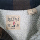 Mens Brown Red Head Sherpa Lined Flannel  Coat