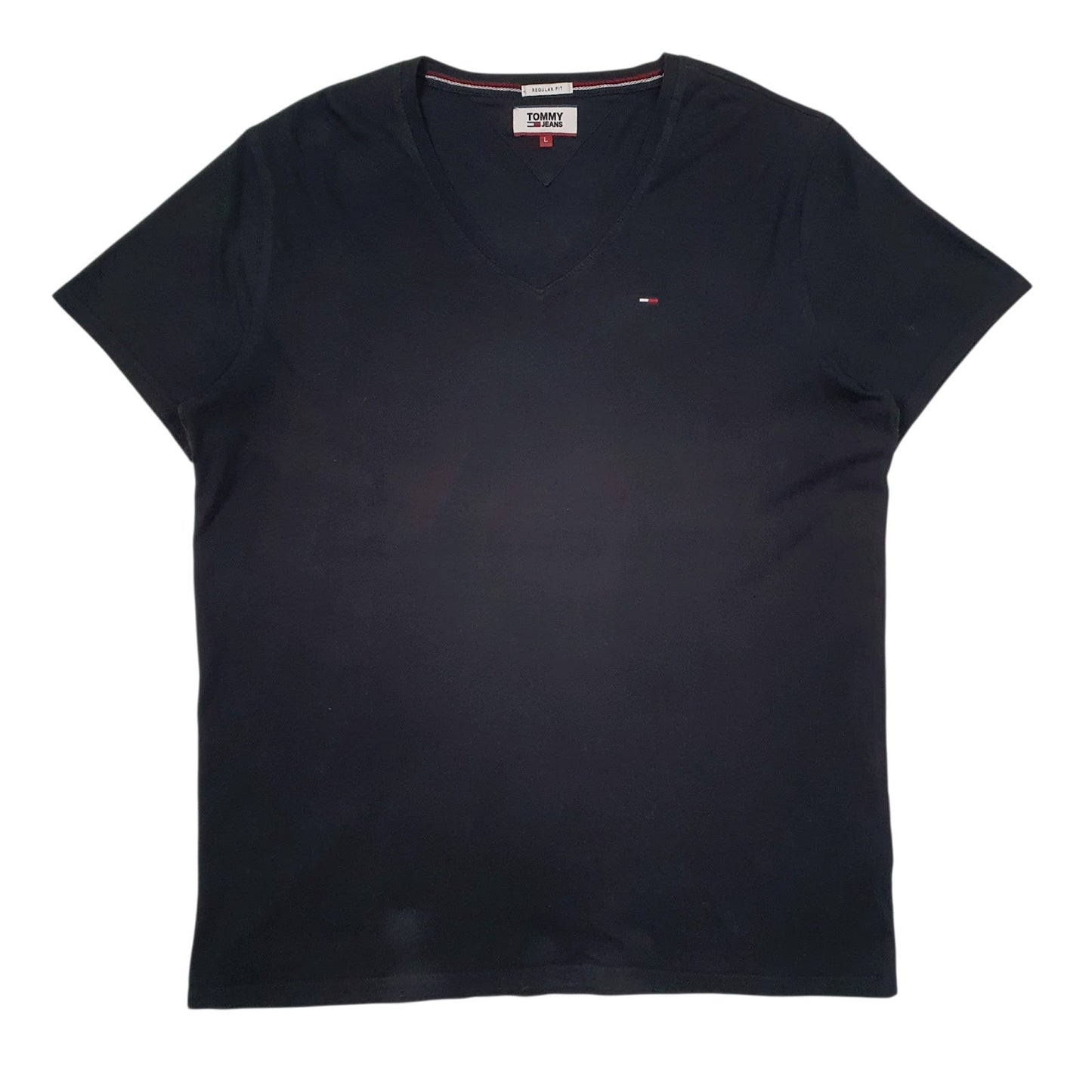 Mens Black Tommy Hilfiger  Short Sleeve T Shirt