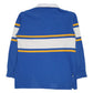 Mens Blue Uniform Basics Rugby Crewneck Polo Shirt