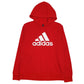 Womens Red Adidas Spellout Golf Hoodie Jumper