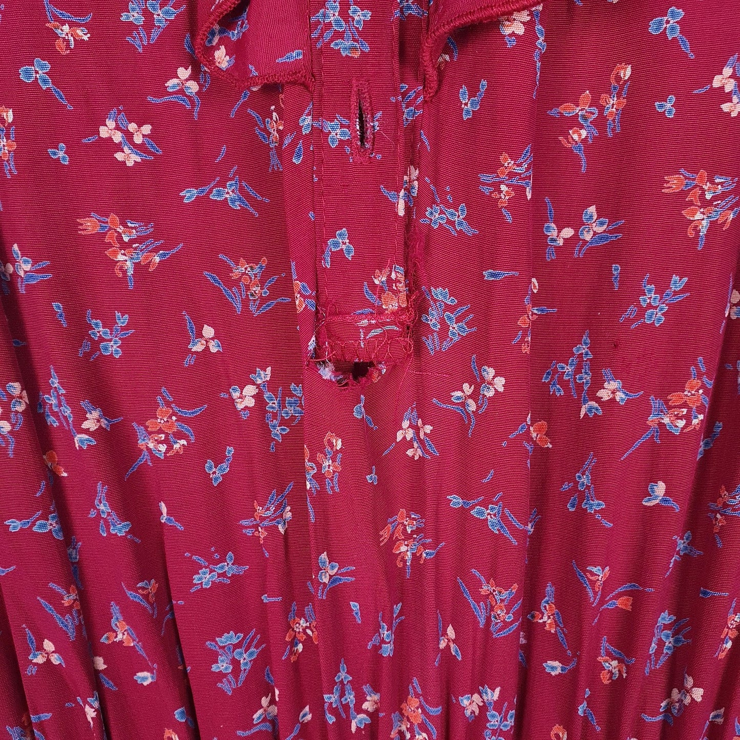 Womens Red Unbranded Floral Print  Dress