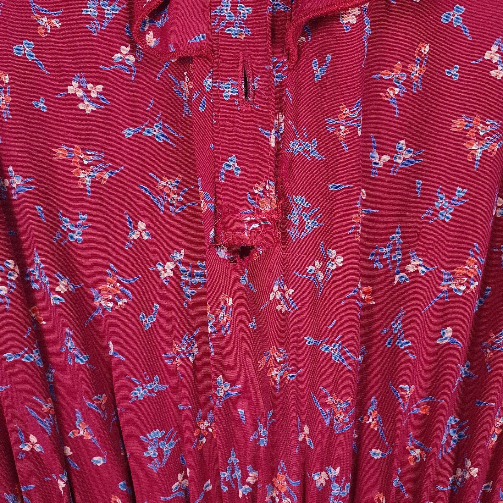 Womens Red Unbranded Floral Print  Dress