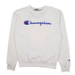 Mens White Champion  Crewneck Jumper