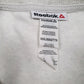 Mens Grey Reebok Spellout Crewneck Jumper