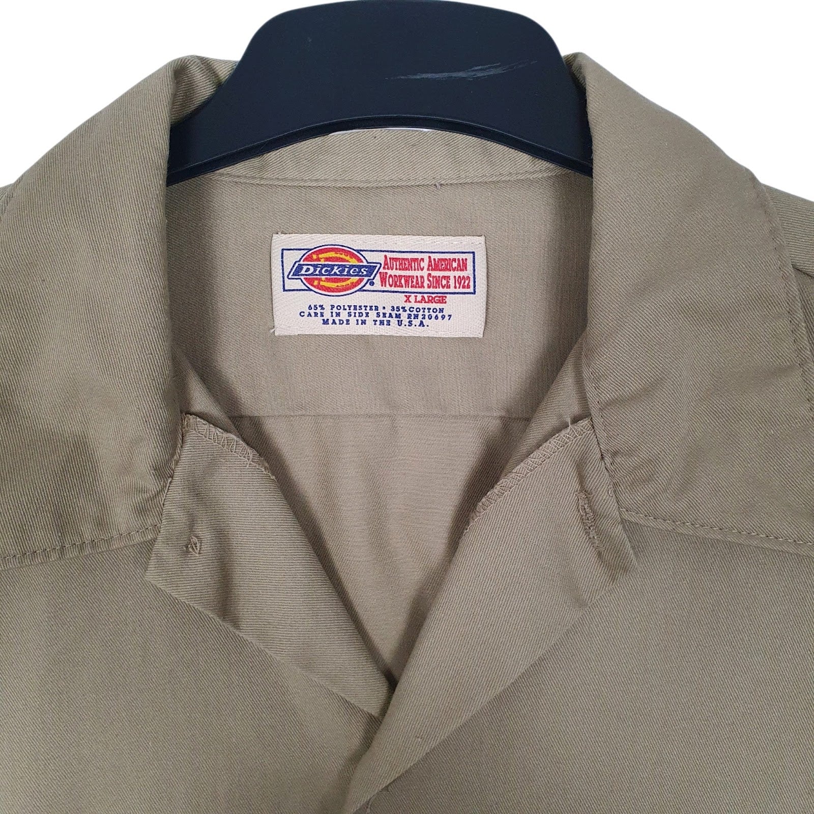 Mens Brown Dickies Workwear  Shirt