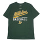 Mens Green Nike MLB Oakland Athletics Dri-Fit Short Sleeve T Shirt