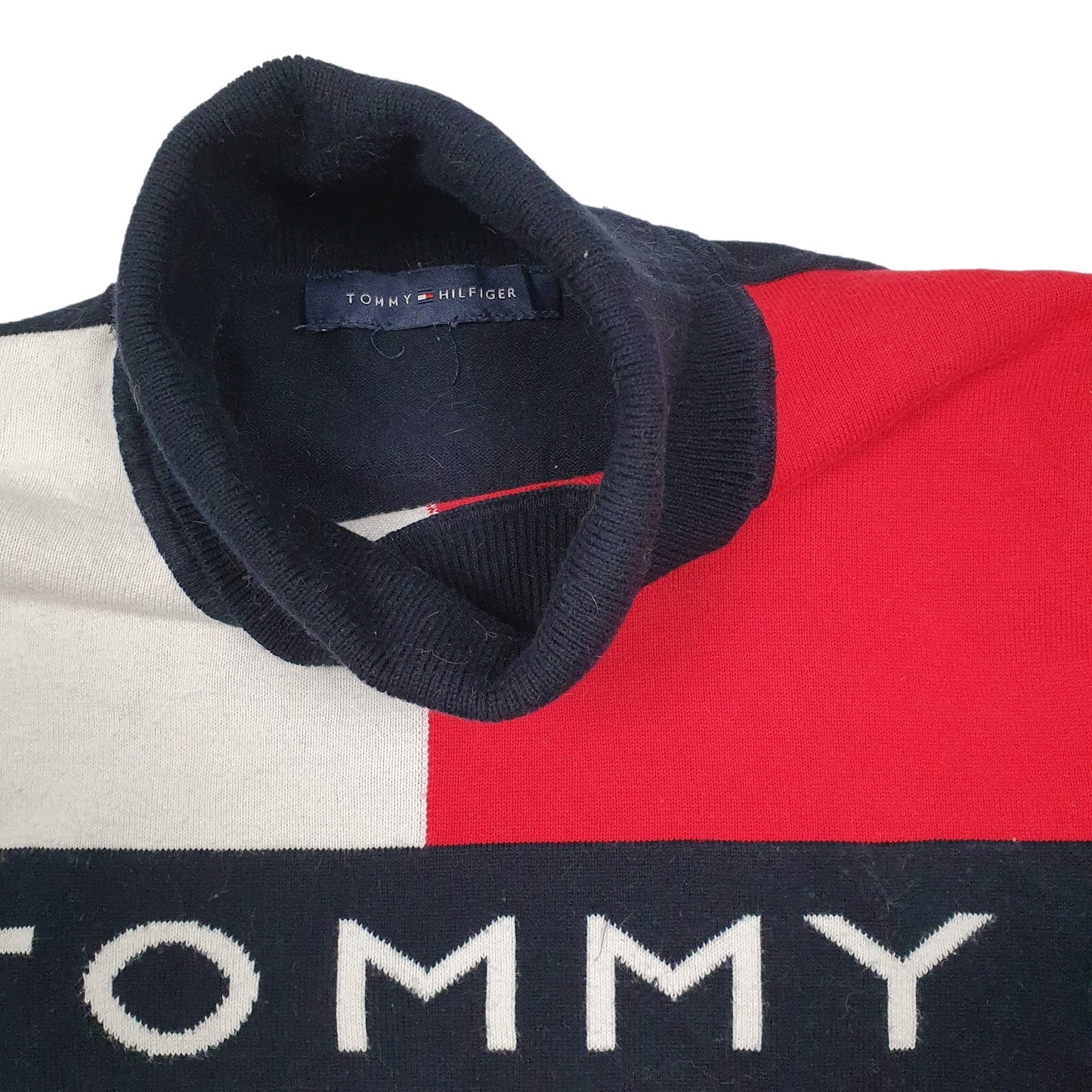 Womens Black Tommy Hilfiger  Turtle Neck Jumper