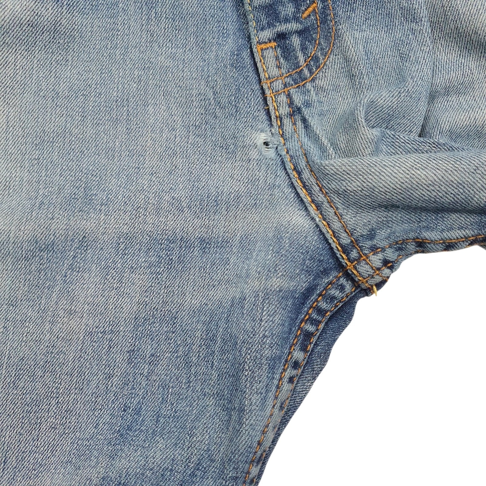 Mens Blue Levis Distressed  Jeans