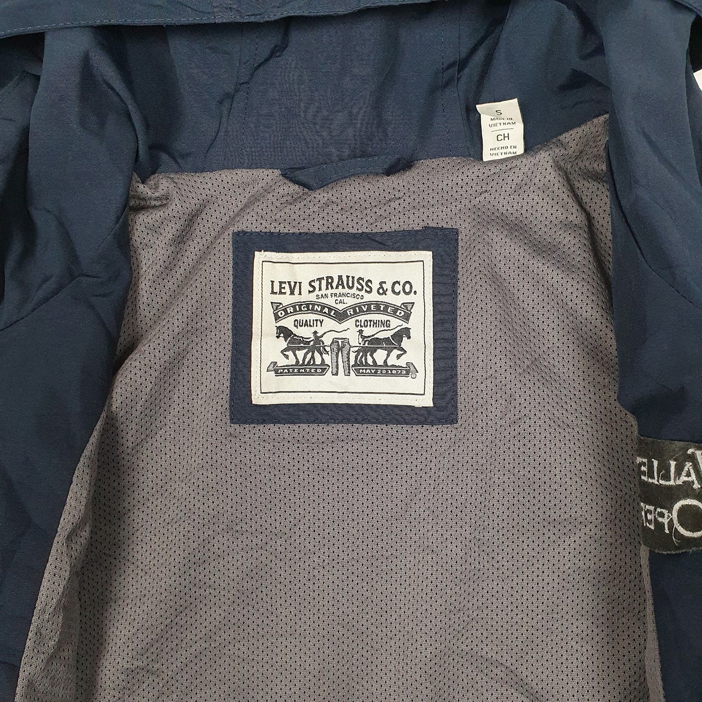 Mens Navy Levis Softshell  Coat