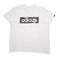 Mens White Adidas Spellout Short Sleeve T Shirt