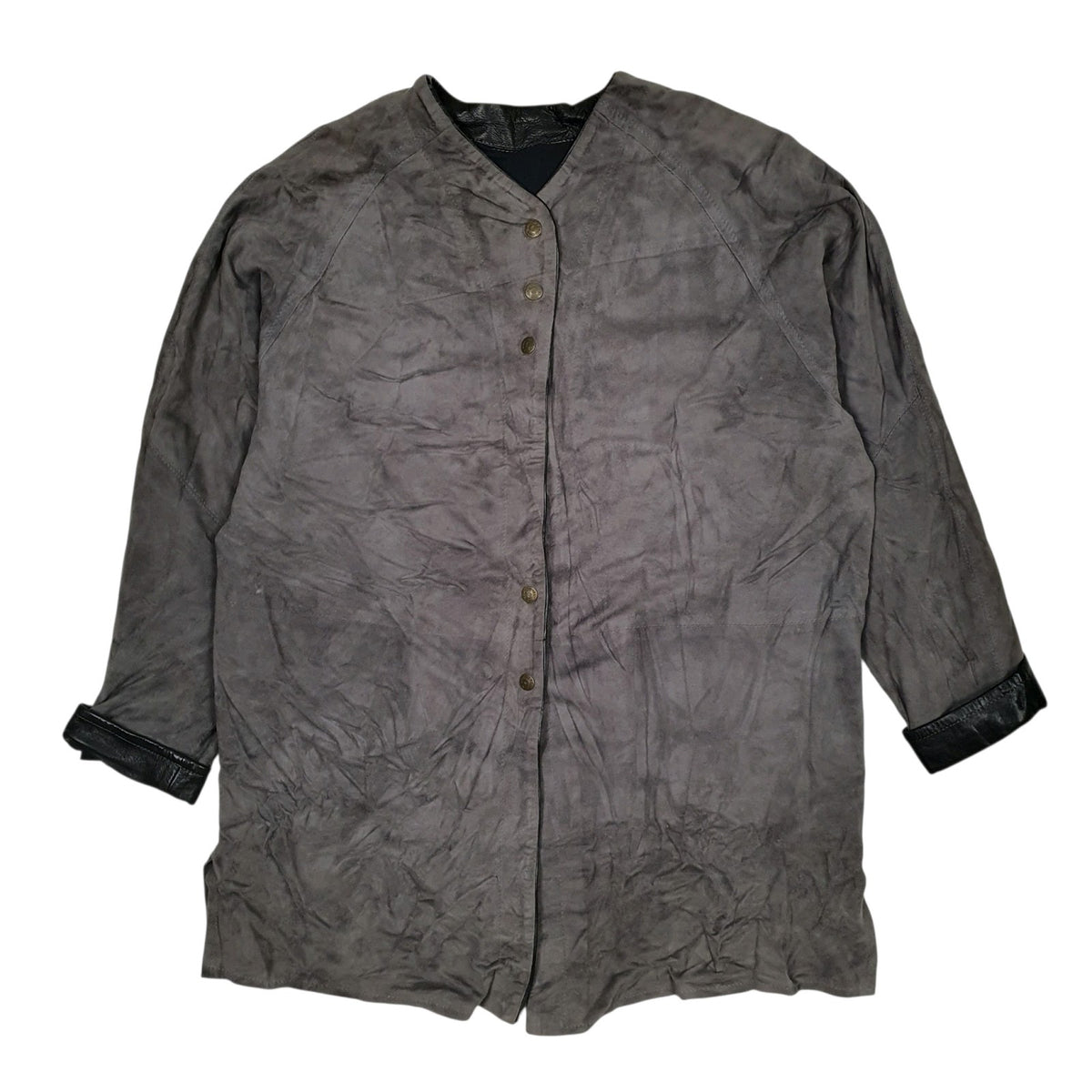 Womens Grey Unbranded Workwear Trench Overcoat  Coat