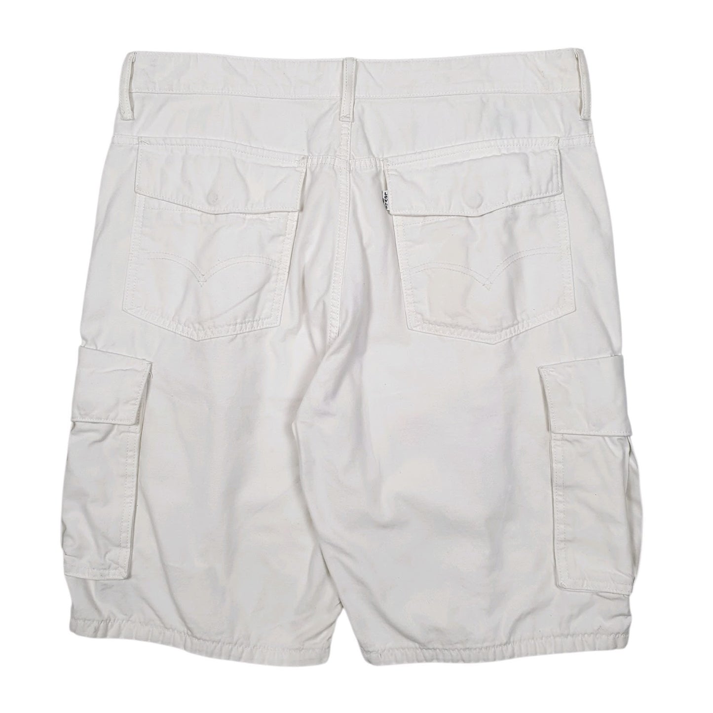 Mens White Levis  Turtle Neck Shorts