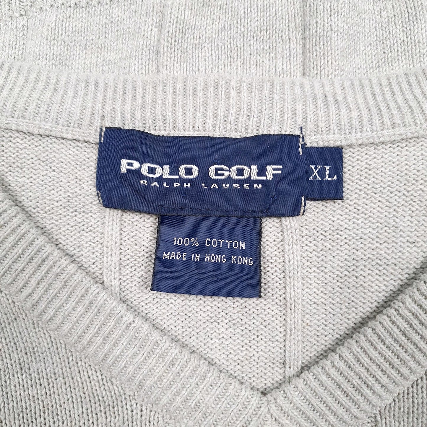 Mens Grey Ralph Lauren Golf Vest Jumper