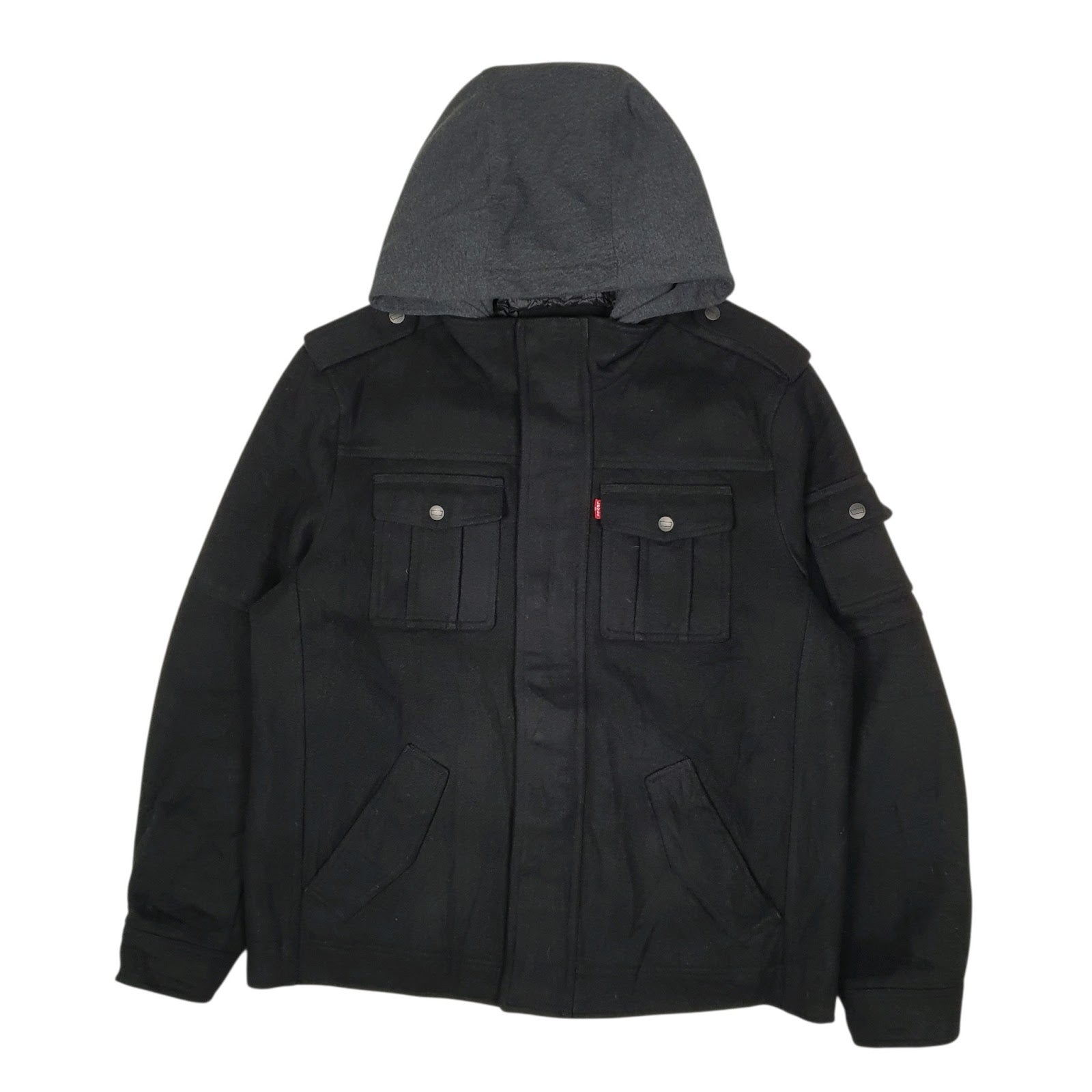 Mens Brown Levis Military Navy Duffle  Coat