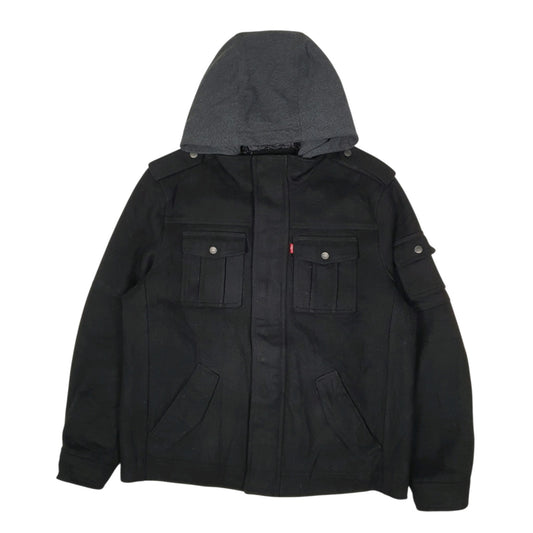 Mens Brown Levis Military Navy Duffle  Coat