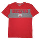 Mens Red Ohio State Buckeyes Short Sleeve T Shirt