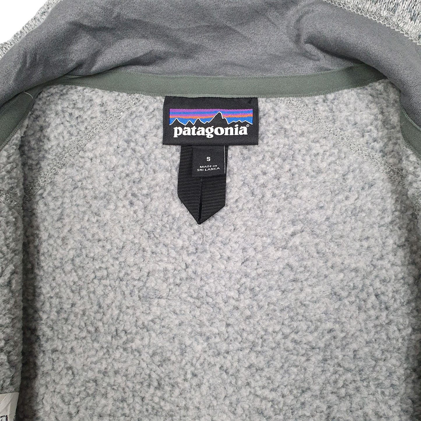Mens Grey Patagonia Better Sweater Full Zip Jumper