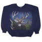 Mens Navy Unbranded Vintage Graphic Crewneck Jumper