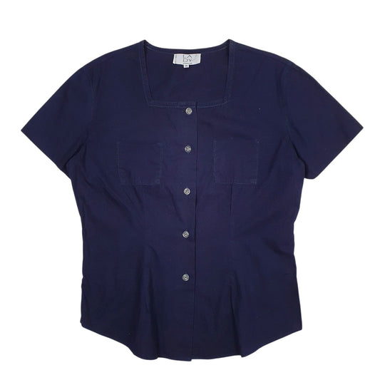Womens Navy Lady  Short Sleeve Shirt