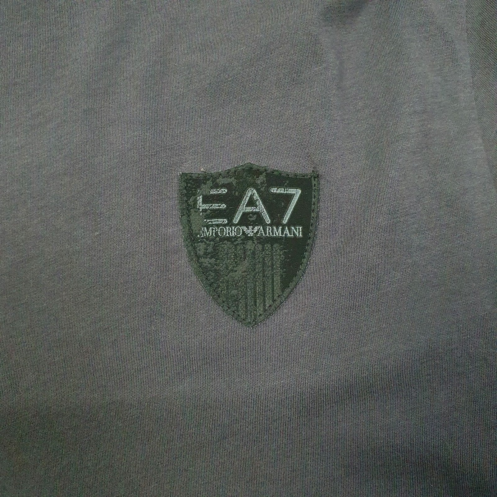 Mens Grey Emporio Armani Football Jersey  T Shirt