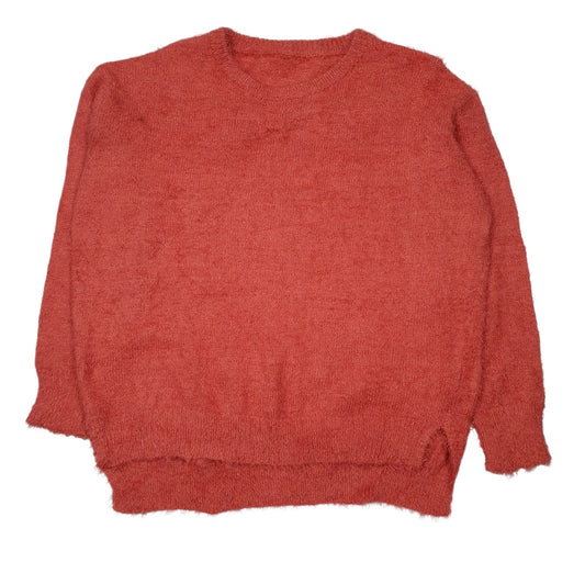 Womens Pink Iedit Fluffy Crewneck Jumper