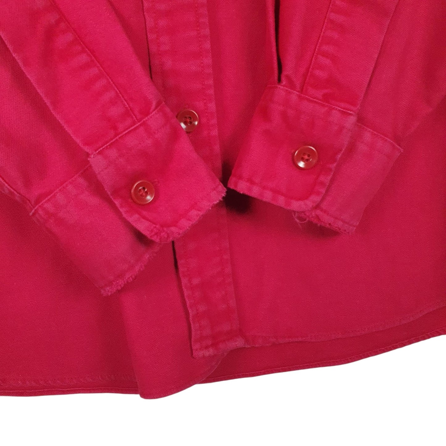 Mens Red L.L.Bean Chamois Vintage 90s Made In USA  Shirt