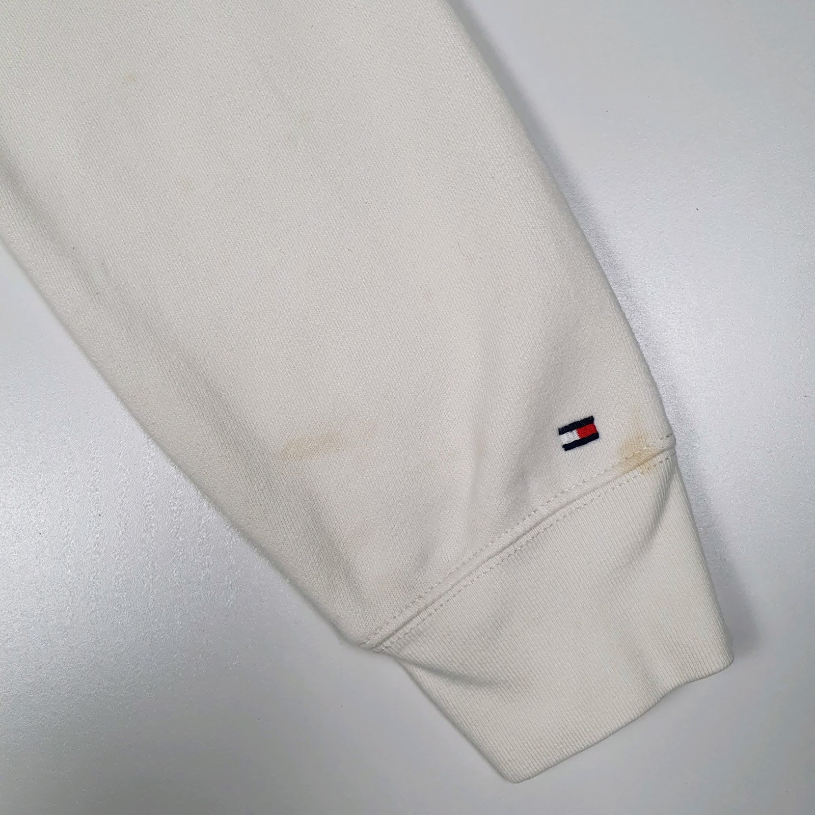 Mens White Tommy Hilfiger  Crewneck Jumper