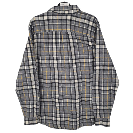 Mens Grey L.L.Bean Flannel  Shirt