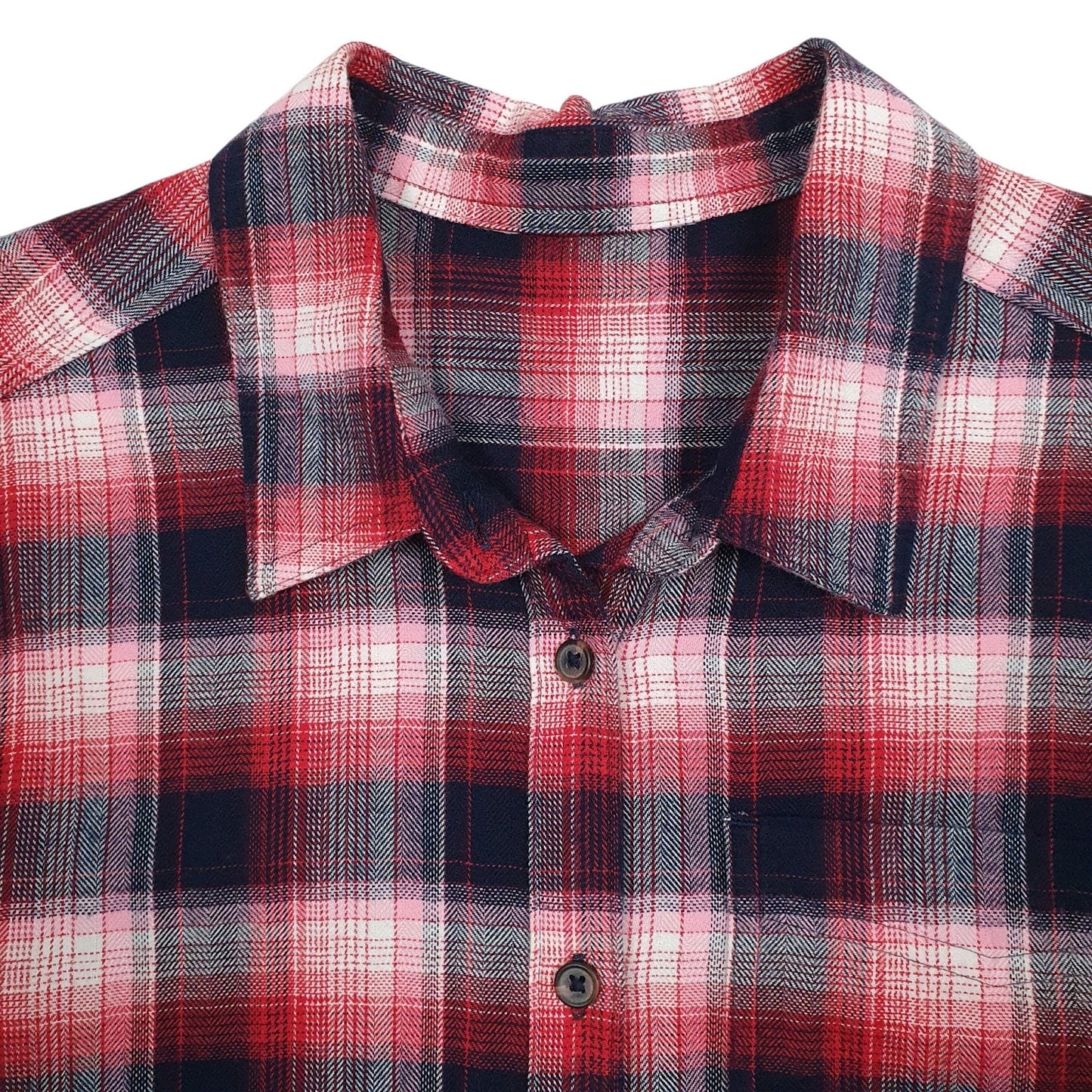 Womens Red M&S Plaid  Shirt