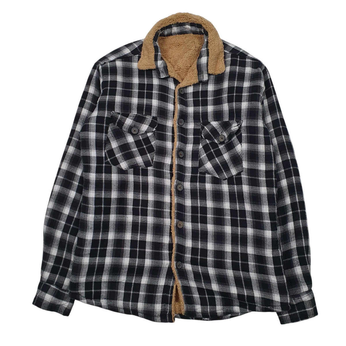 Mens Black Unbranded Sherpa Lined  Coat