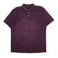 Mens Purple Fila  Short Sleeve Polo Shirt