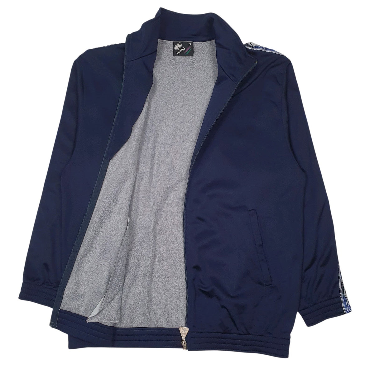 Mens Navy Errea  Full Zip Jumper