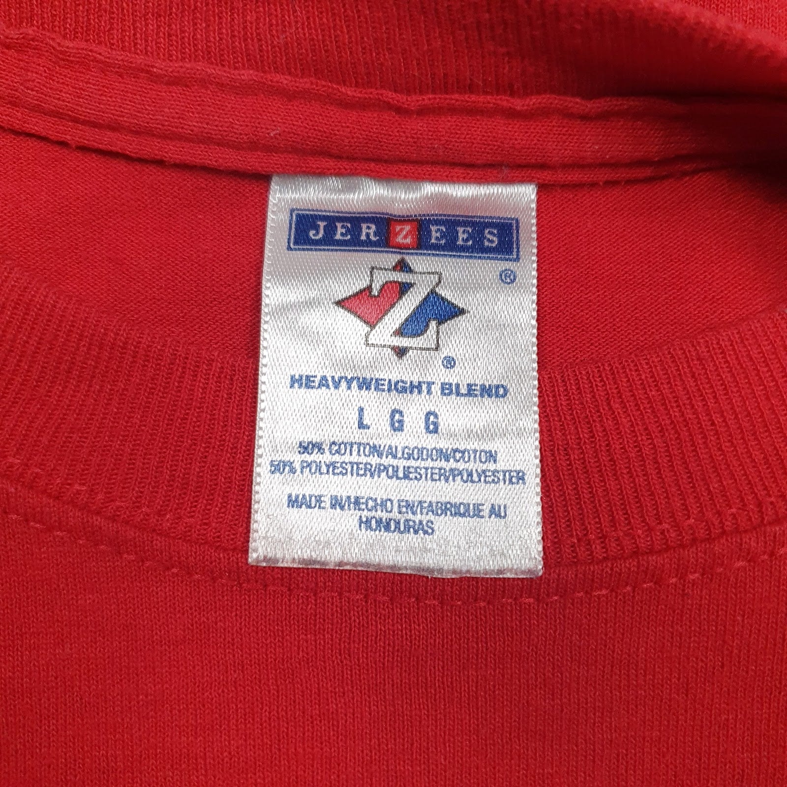Mens Red Jerzees   T Shirt