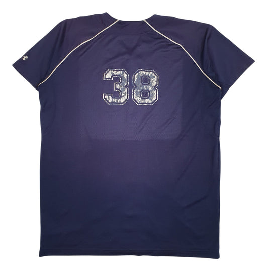 Mens Navy Under Armour Jersey  T Shirt