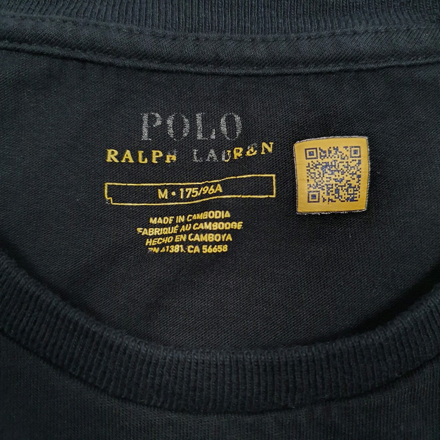 Mens Black Polo Ralph Lauren   T Shirt