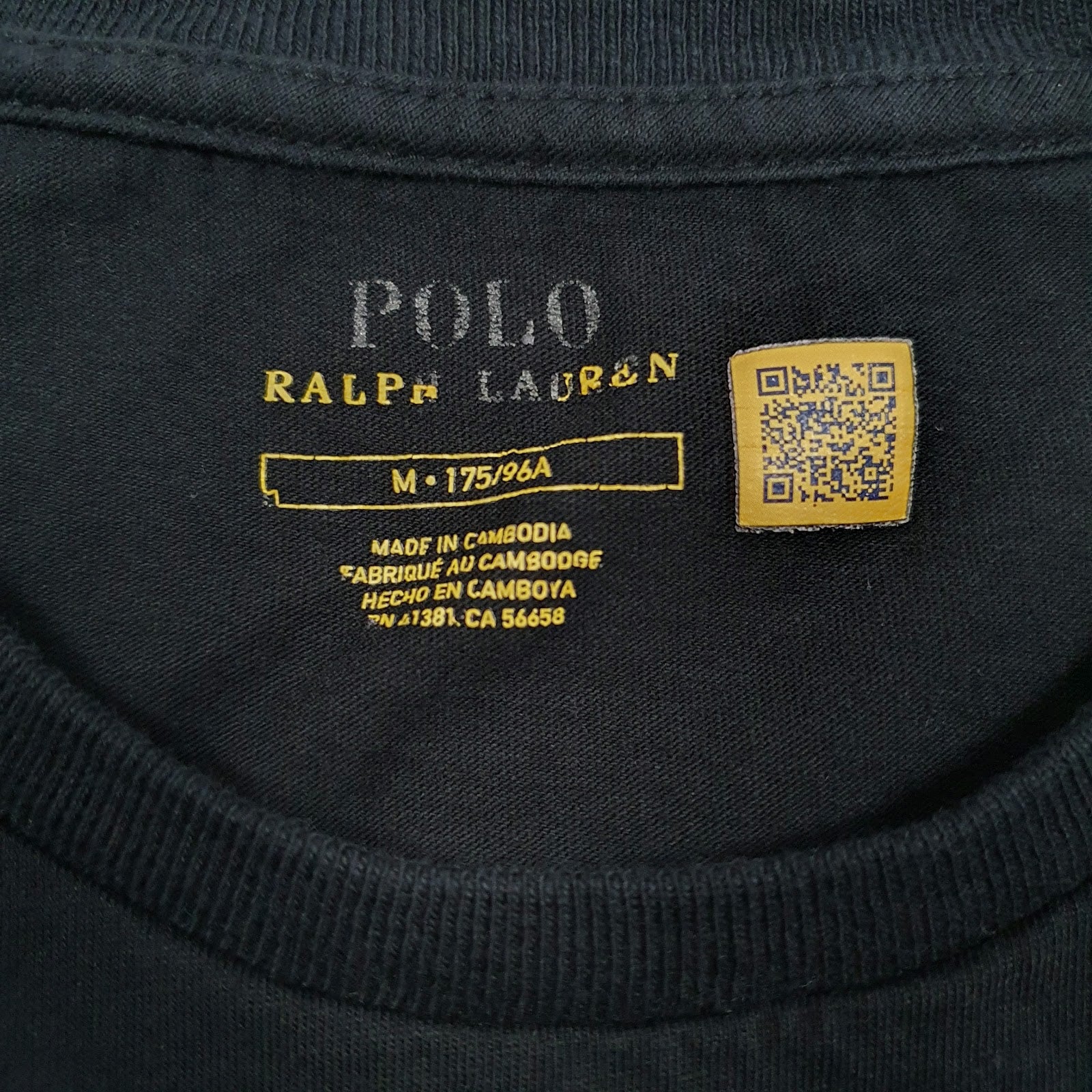 Mens Black Polo Ralph Lauren   T Shirt