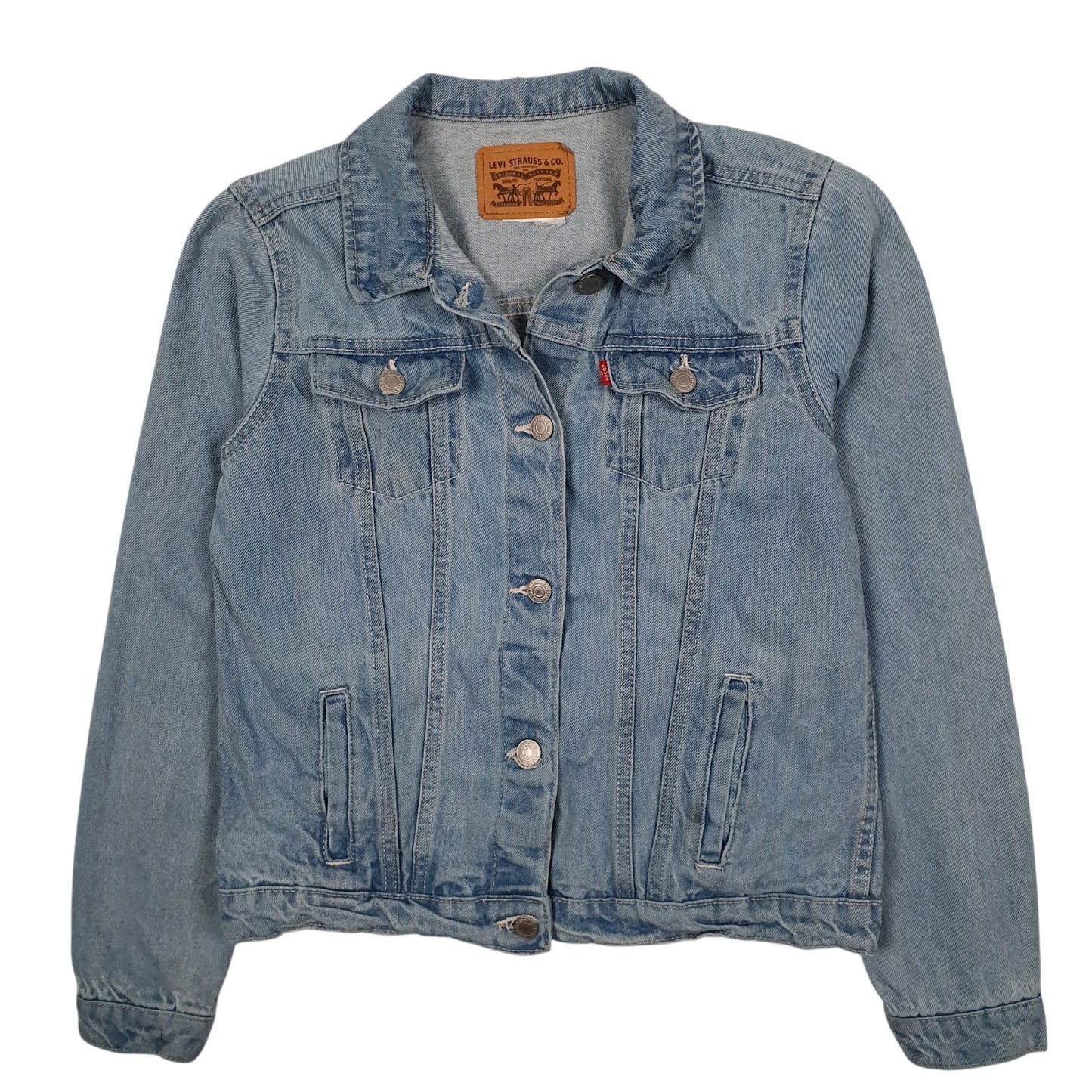 Womens Blue Levis Type 3 Trucker  Coat