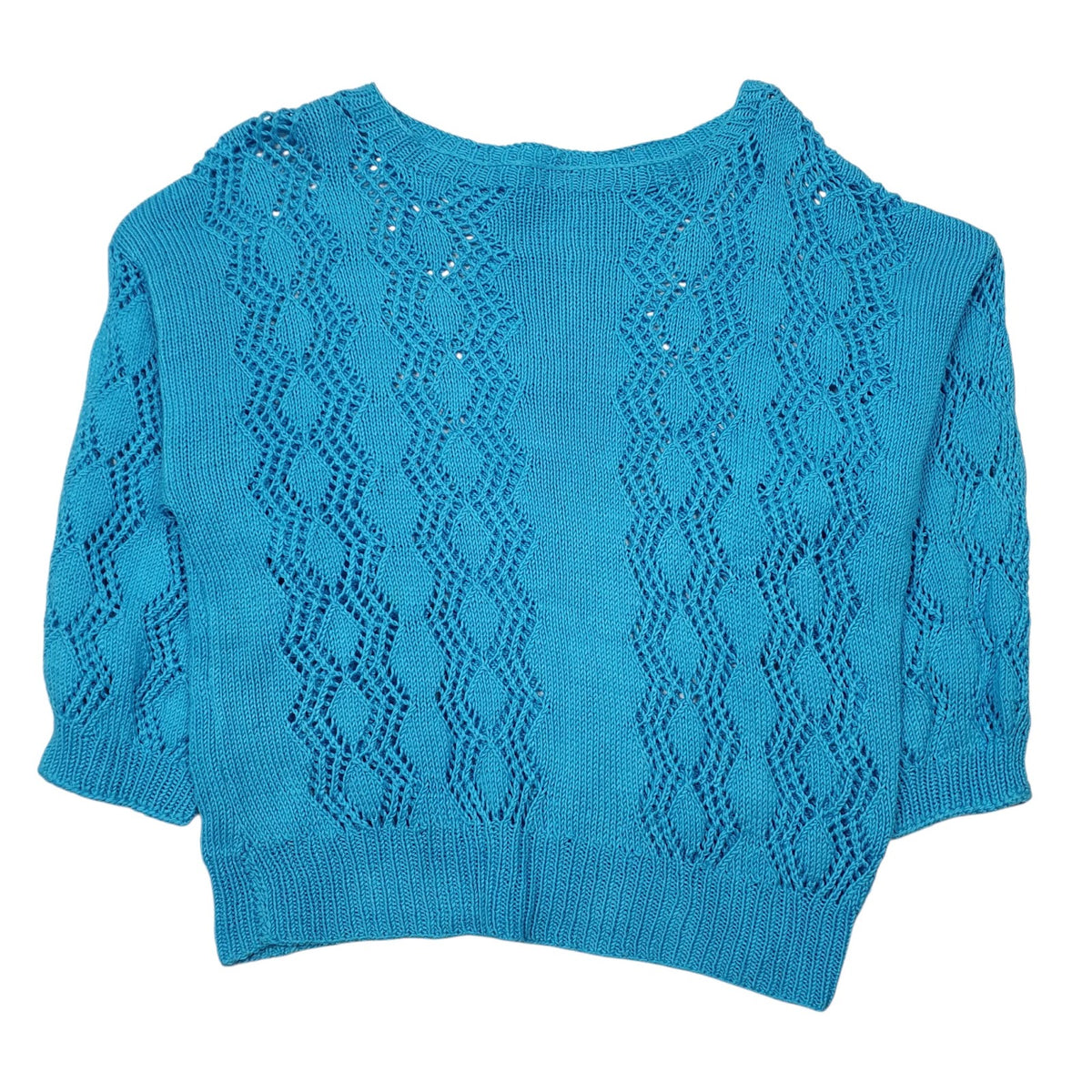 Womens Blue Unbranded Knit Crewneck Jumper