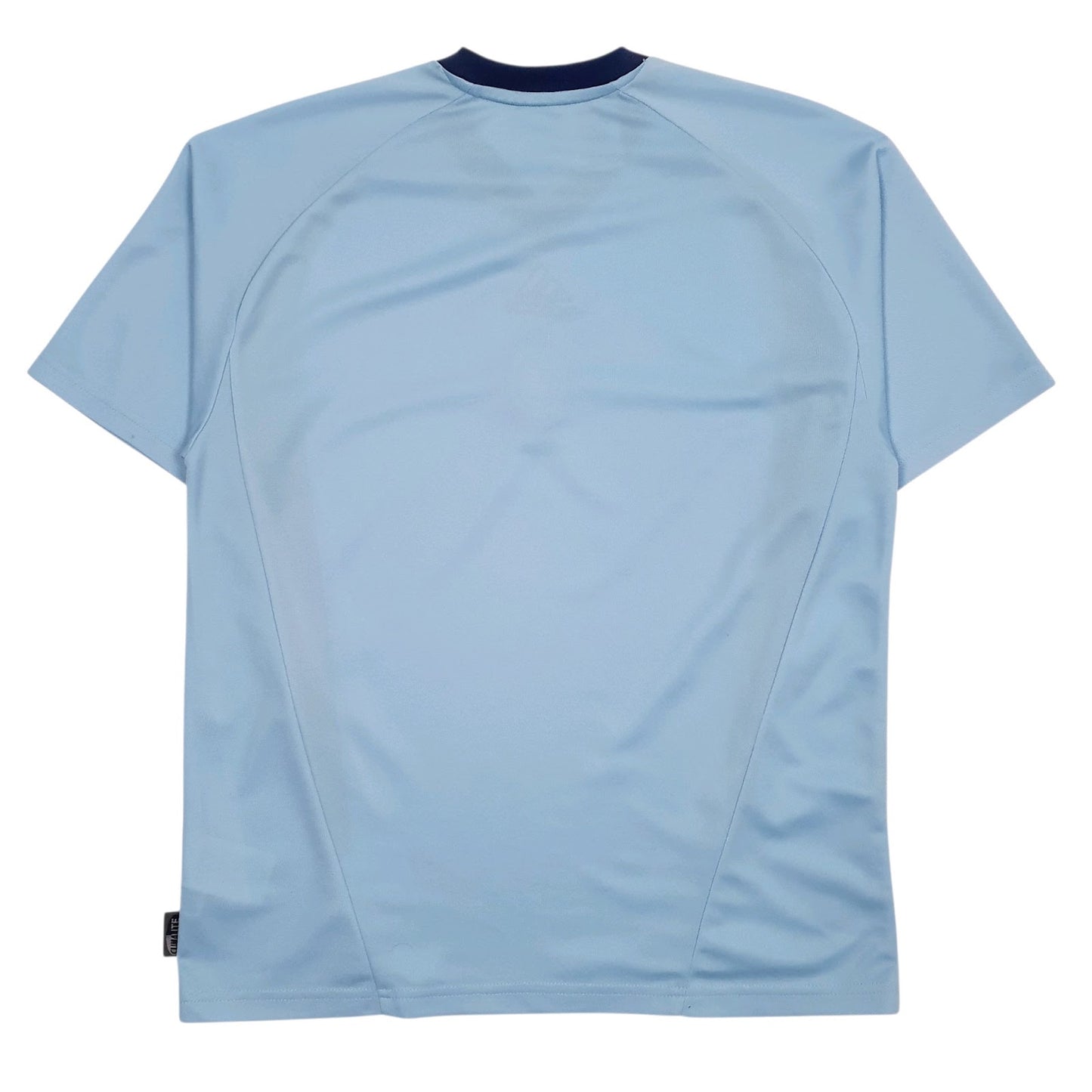Mens Blue Adidas Active Wear Football Virtus Napoli  T Shirt
