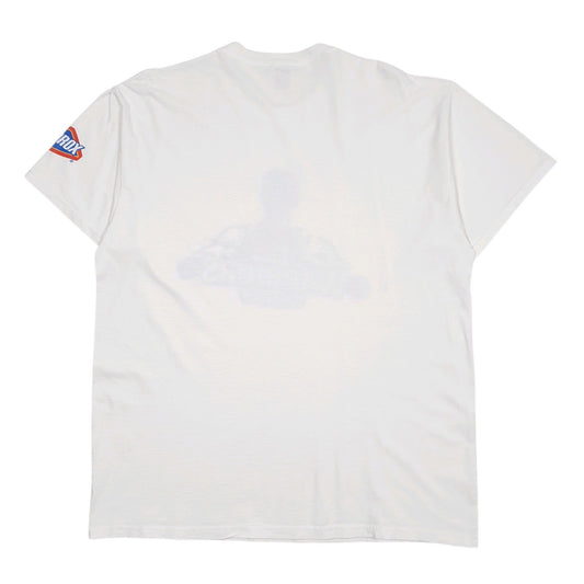 Mens White Fruit Of The Loom Warriors Whiteout  T Shirt