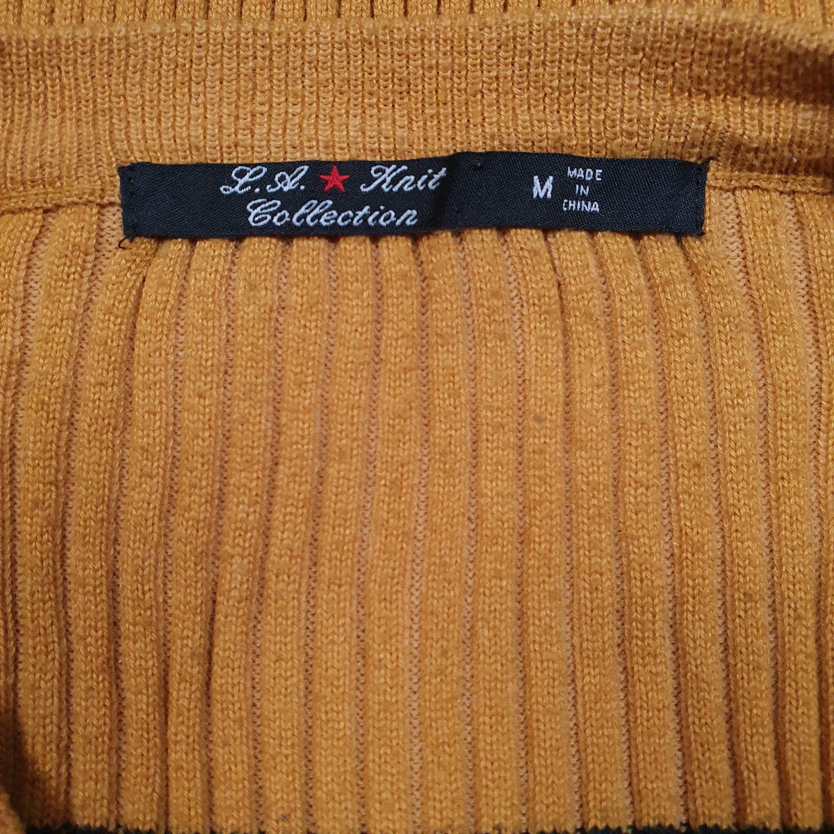Womens Yellow L.A. Knit Collection  V Neck Jumper