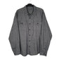 Mens Grey Eddie Bauer Thick Flannel Long Sleeve Shirt